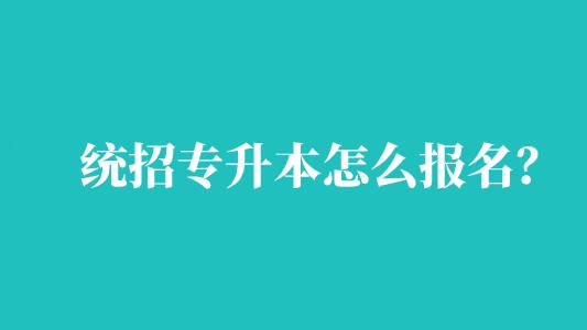 統(tǒng)招專升本怎么報(bào)名？