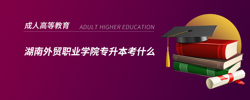 湖南外貿(mào)職業(yè)學(xué)院專升本考什么