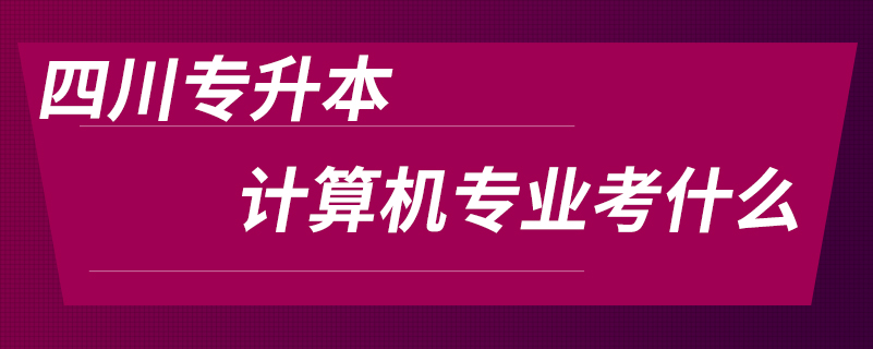 四川專升本計算機(jī)專業(yè)考什么