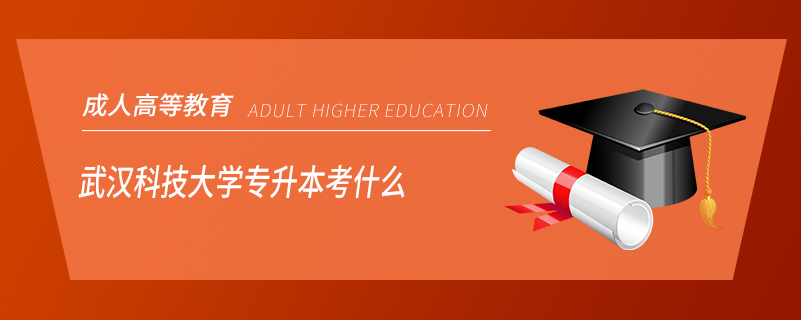 武漢科技大學(xué)專升本考什么