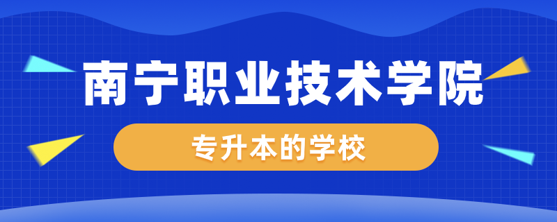 南寧職業(yè)技術(shù)學院專升本的學校