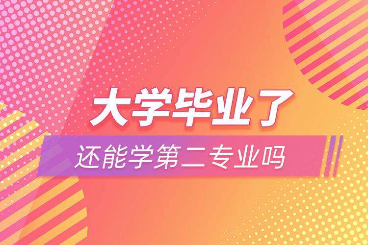 大學畢業(yè)了還能學第二專業(yè)嗎