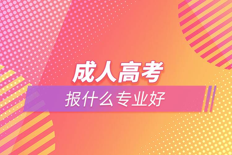 成人高考報(bào)什么專業(yè)好