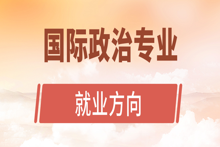 國際政治專業(yè)就業(yè)方向