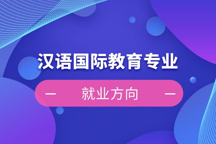 漢語國際教育專業(yè)就業(yè)方向