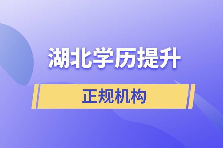 湖北學(xué)歷提升的正規(guī)機構(gòu)排名