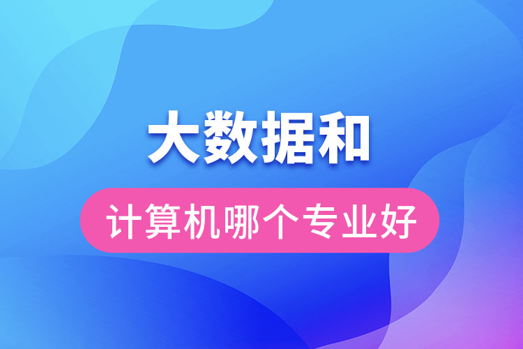 大數(shù)據(jù)和計(jì)算機(jī)哪個(gè)專業(yè)好