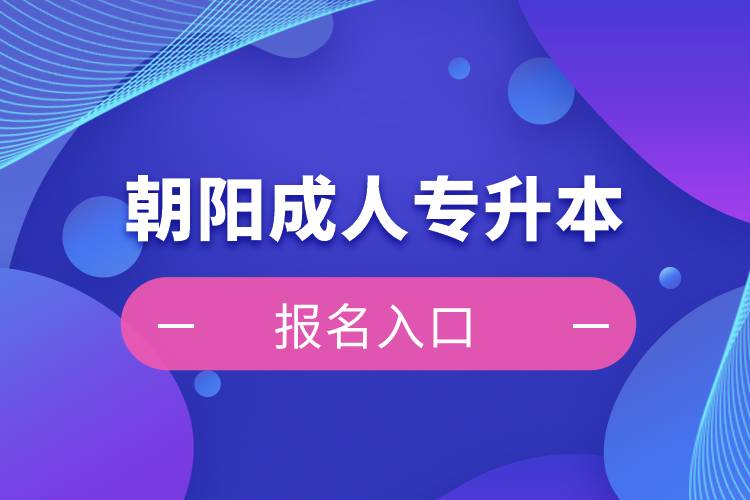 朝陽(yáng)成人專升本報(bào)名入口