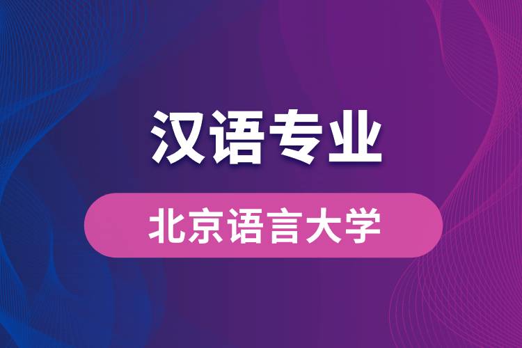 北京語言大學(xué)漢語專業(yè)怎么樣？