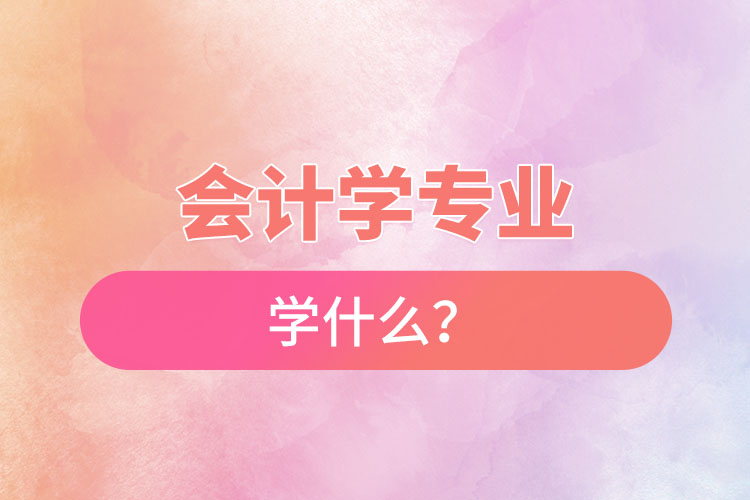 會(huì)計(jì)學(xué)專業(yè)學(xué)什么？