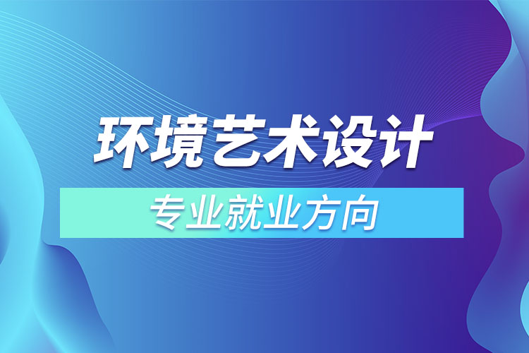 環(huán)境藝術設計專業(yè)就業(yè)方向