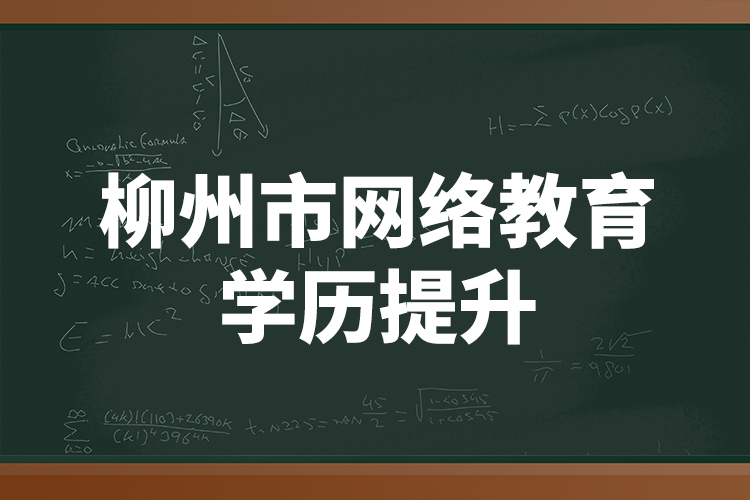 柳州市網(wǎng)絡(luò)教育學(xué)歷提升