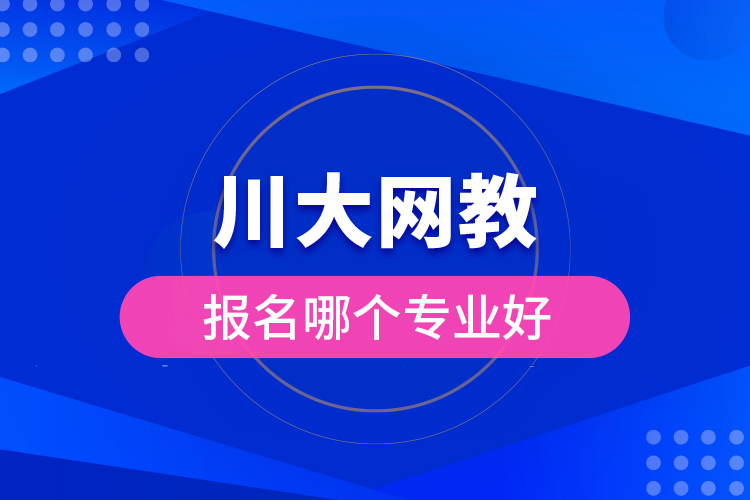 川大網(wǎng)教報名哪個專業(yè)好