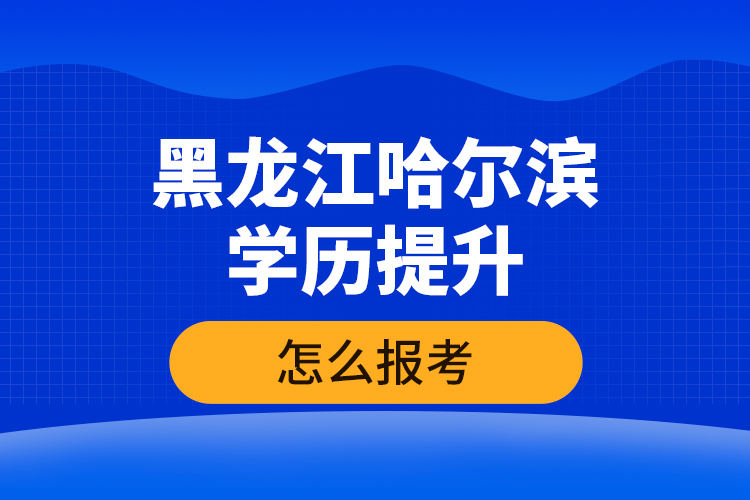 黑龍江哈爾濱學(xué)歷提升怎么報考？